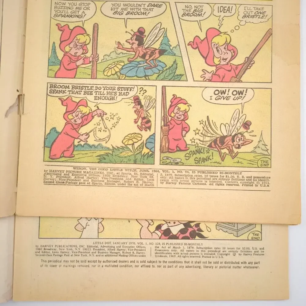 Harvey Comics Lot of 4 Playful Little Audrey Wendy Little Dot Vintage